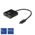 ACT AC7320 Videokabel-Adapter 0,15 m USB Typ-C DisplayPort Schwarz