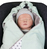 ULLENBOOM ED-90100-MG Bettdecke für Babys Grau, Mintfarbe Junge/Mädchen