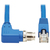 Tripp Lite NM12-6A4-10M-BL M12 X-Code Cat6a 10G F/UTP CMR-LP Shielded Ethernet Cable (Right-Angle M12 M/RJ45 M), IP68, PoE, Blue, 10 m (32.8 ft.)