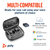 POLY Voyager Free 60 UC M Carbon Black Earbuds +BT700 USB-C Adapter +Basic Charge Case