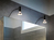 LED Badezimmerlampe in Schwarz für Spiegelschrank mit schwenkbarem Spot