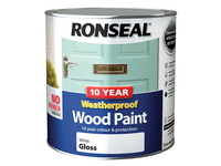 10 Year Weatherproof Wood Paint White Gloss 2.5 litre