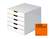 Durable VARICOLOR MIX Desktop Organiser 5 Drawer Colour Coded Storage | A4+