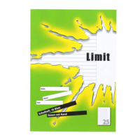 LIMIT A4 2fach rückendrahtgeheftetes Schulheft, Lineatur 25, 16 Blatt
