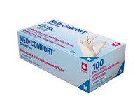 Med Comfort, gepudert, Gr. M, Latex-Handschuhe, 100 Stück