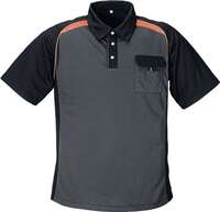 Terrax Aussenhandel GmbH Koszulka polo męska Rozmiar M ciemnoszary/czarny/pomarańczowy 50 % PES / 50 % Co