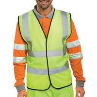 Hi-Viz Vest S/Yellow EN ISO 20471 Large WCENGL