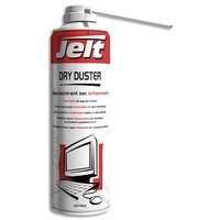 JELT Aérosol dépoussiérant gaz sec DRY DUSTER inflammable 650 ml brut–500ml net, poids Net 275g 00