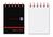 Black n Red A7 Wirebound Hard Cover Reporters Shorthand Notebook Ruled 1(Pack 5)