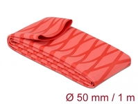 Schrumpfschlauch X-Muster rutschfest 1 m x 50 mm rot, Delock® [19609]