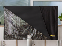 Python® Series TV-Cover Indoor/Outdoor – wetterfester Universalschutz für Ihr TV oder Monitor, 78x48