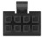 Buchsengehäuse, 8-polig, RM 3 mm, gerade, schwarz, 794617-8