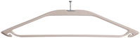 Kleiderbügel Percio für Diebstahlsicherung; 45.5x17.9 cm (LxH); taupe; 12