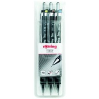 Feinminenstift Tikky RD M schwarz 0,35/0,5/0,7mm 3er-Set ROTRING S0801310