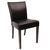 Bolero Faux Leather Dining Chairs in Dark Brown Height 510mm Pack of 2