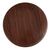 Bolero Pre-drilled Round Table Top in Dark Brown - 600(W) x 600(D) mm