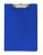 Normalansicht - Ecobra Schreibplatten A4 aus Polypropylen mit Deckel und gummierter Klemmschiene, blau