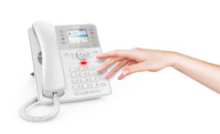 SNOM D735 VOIP Telefon (SIP) o. Netzteil *weiß*