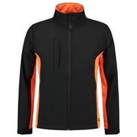 Tricorp softshell jack - Bi-Color - Workwear - 402002 - zwart/oranje - maat M