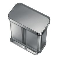 Simplehuman rectangular recycling pedal bin