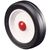 Rubber tyred wheel with polypropylene centre - light duty