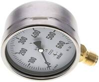 MS600100MB5CR Manometer senkrecht 100mm, 0 - 600 mbar, G 1/2"