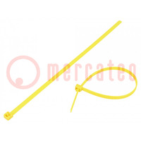 Kabelbinder; losmaakbaar; L: 195mm; W: 4,7mm; polyamide; 245N; geel