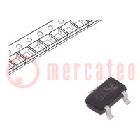 IC: voltage regulator; LDO,fixed; -5V; 0.2A; SOT23A; SMD; reel,tape