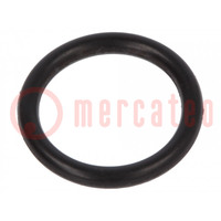 O-ring gasket; NBR rubber; Thk: 1.5mm; Øint: 10mm; black; -30÷100°C