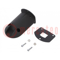 Signallers accessories: wall mounting element; black; IP65