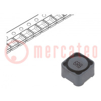 Inductor: wire; SMD; 6.8uH; 6.4A; 14mΩ; ±20%; 12x12x8mm; -40÷125°C