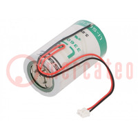 Battery: lithium; 3.6V; D; 17000mAh; non-rechargeable