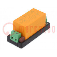 Power supply: switched-mode; for DIN rail; 20W; 24VDC; 0.83A; 4kV