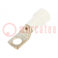 Tip: ring tube; M16; Ø: 16.5mm; 95mm2; crimped; for cable; insulated
