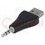 Adapter; USB 2.0; Jack 3,5mm 3pin Stecker,USB A-Stecker