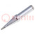 Tip; chisel; 0.8x0.4mm; 370°C; for soldering iron
