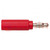 Adapter; 4mm banana; 20A; 600V; red; non-insulated; nickel plated