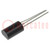 Transistor: NPN; bipolaire; RF; 14V; 50mA; 0,25W; TO92