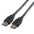 ROLINE Câble USB 2.0 Type A-A, noir, 0,8 m
