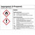 Gefahrstoffetiketten zur Behälterkennzeichnung, Folie, 10,5 x 7,4 Version: 11 - G011: Isopropanol (2-Propanol)