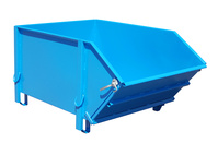 Baustoffbehälter BBK 100 lackiert RAL5012 Lichtblau Stapler Anbaugerät