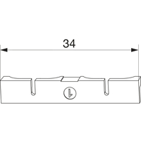 Produktbild zu MACO-TRONIC alátét érintkezőhöz 2-es típus, PVC, fehér (363183)