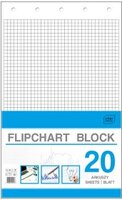 Blok do flipchartów Interdruk,100x64cm, w kratkę, 20 kart