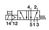 Schaltzeichen für SXE9574-Z76-81-33N ISO-Ventil