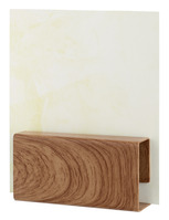 Tischkartenaufsteller Quader; 8.5x4.2x4.2 cm (LxBxH); braun; 2 Stk/Pck