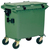 Müllcontainer 660 l Kunststoff Flachdeckel grün
