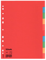 Pendarec-Kartonregister Blanko, A4, Pendarec-Karton, 10 Blatt, farbig