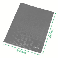 Schnellhefter WOW, A4, Karton, rot