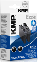 KMP E125D inktcartridge 2 stuk(s) Hoog (XL) rendement Zwart