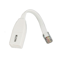 Videk RJ45M to Full Master Socket White